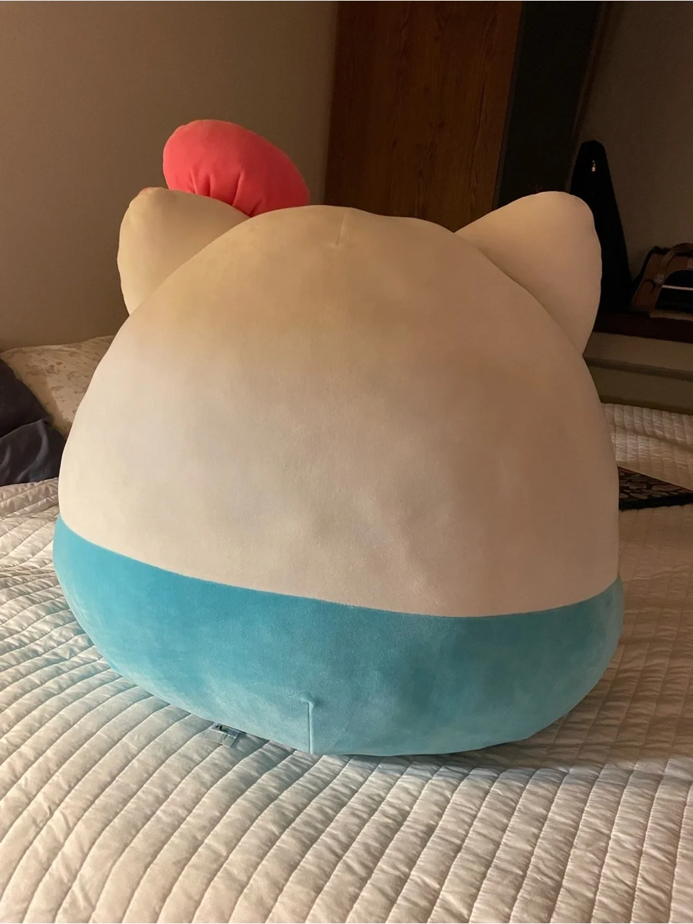Hello Kitty Plush Pillow with Pink Bow and Rainbow Sunglasses